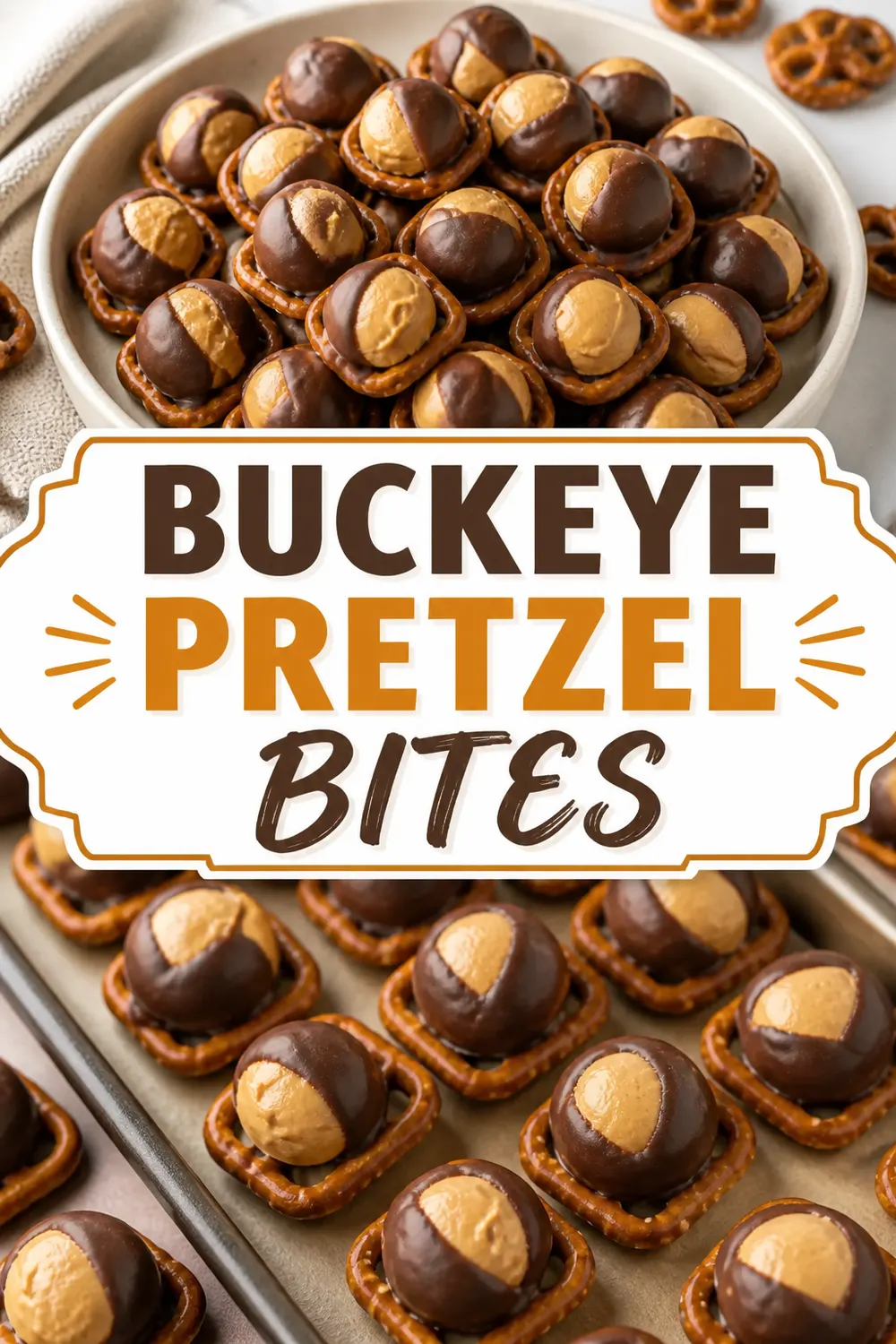 Buckeye Pretzel Bites Pinterest pin